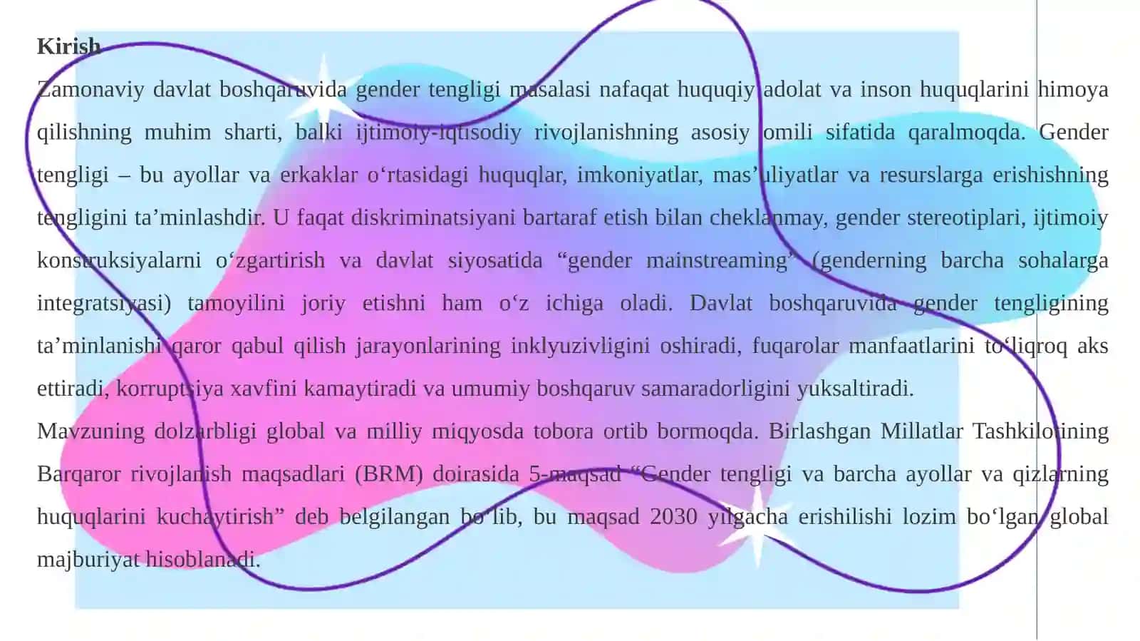 Davlat boshqaruvida gender tengligi (Nazariy-huquqiy yondashuv va xorijiy tajriba tahlili) 4
