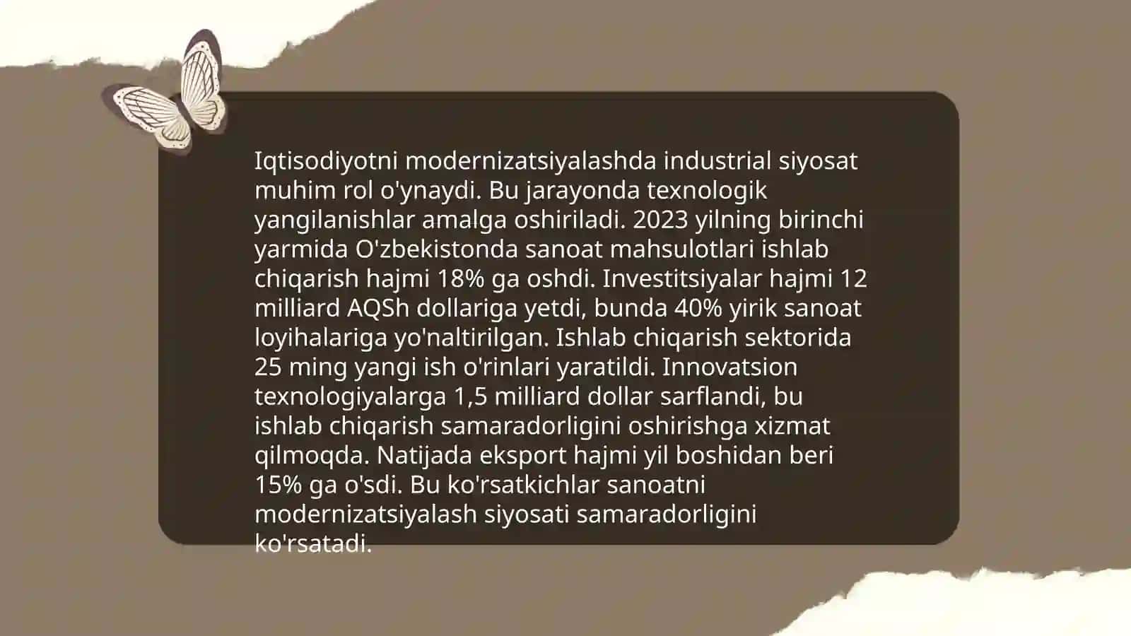 Iqtisodiyotni modernizatsiyalash sharoitida investitsiya siyosati 4