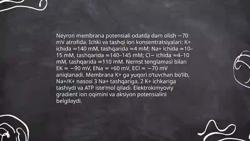 Nerv tiziminig umumiy fiziologiyasi 4