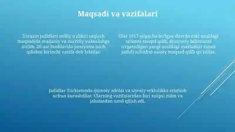 Xorazm jadidchilik harakatining oʻziga xos xususiyatlari 4