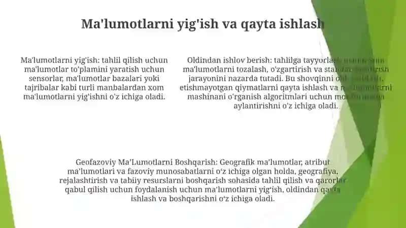Geofazoviy Ma'lumotlarni Boshqarish 4