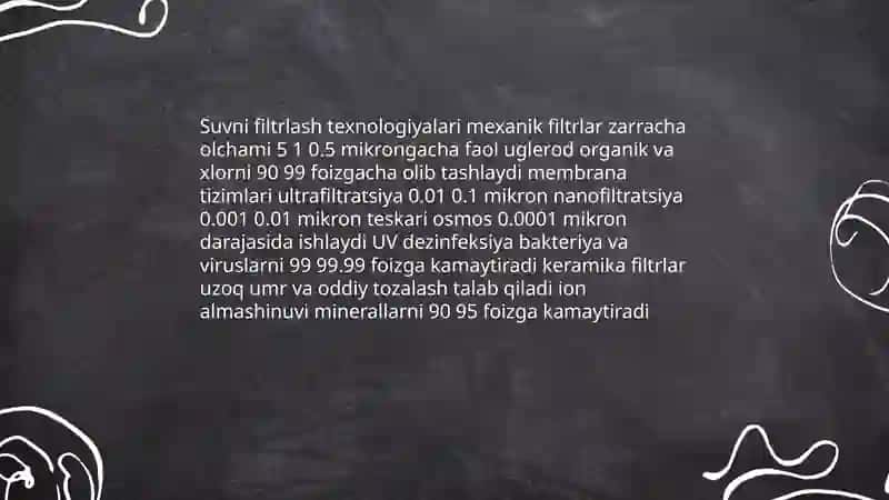 Ichimlik suvining sifati 4