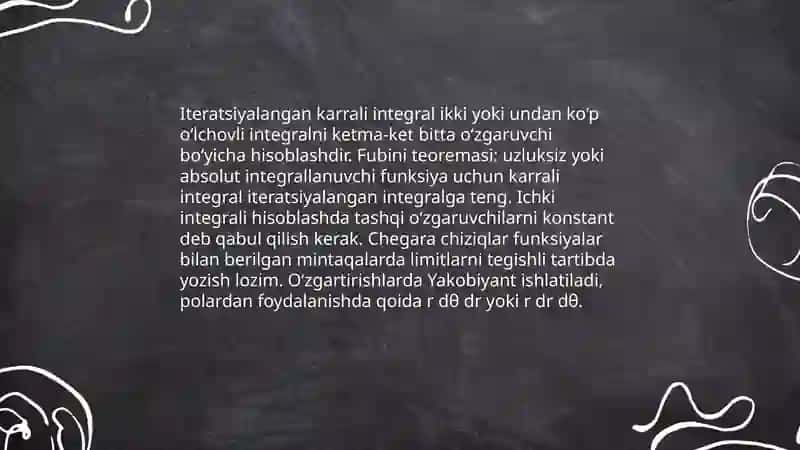 Karrali integrallar 4