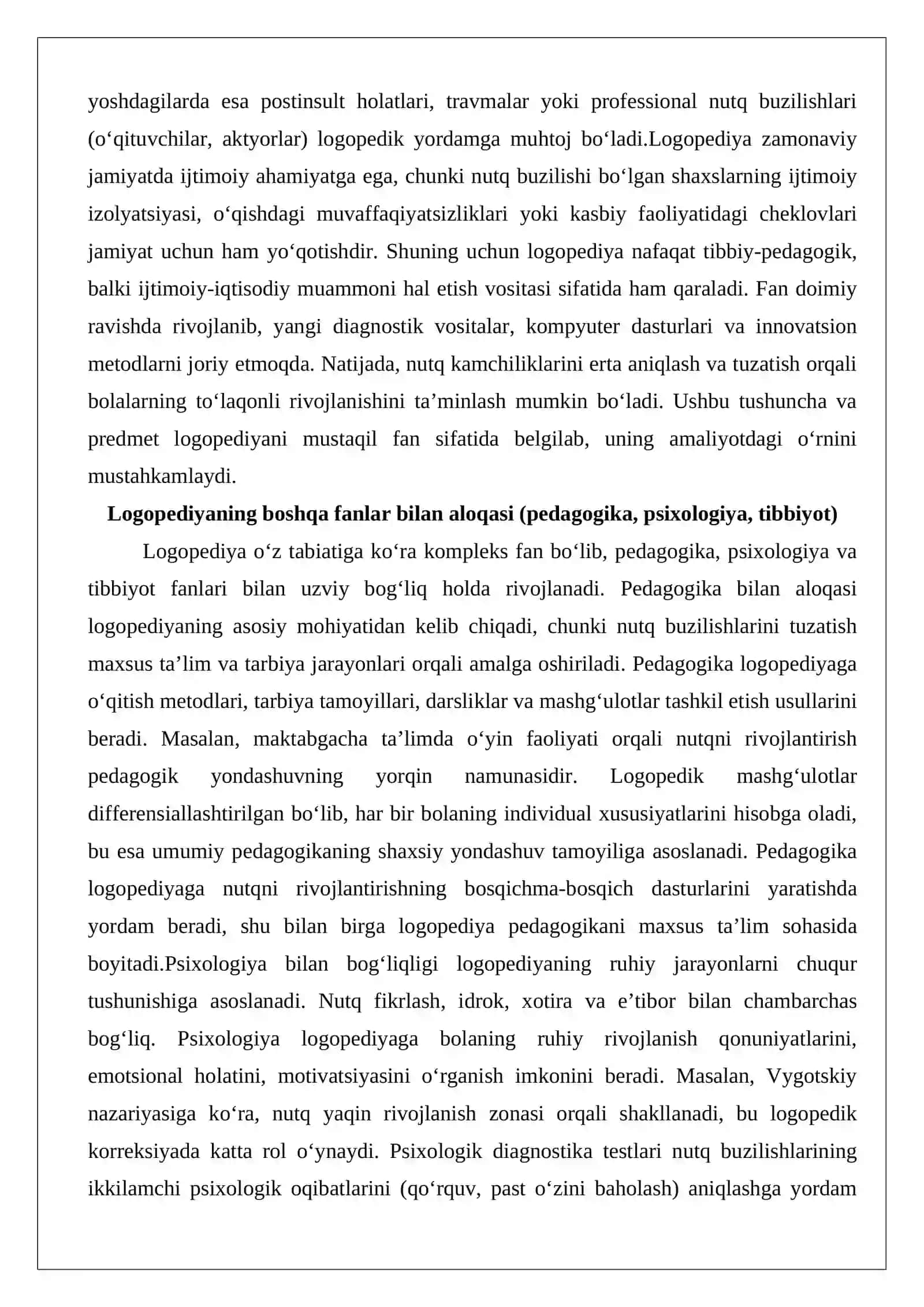 Logopediya fanining maqsadi va vazifalari 4