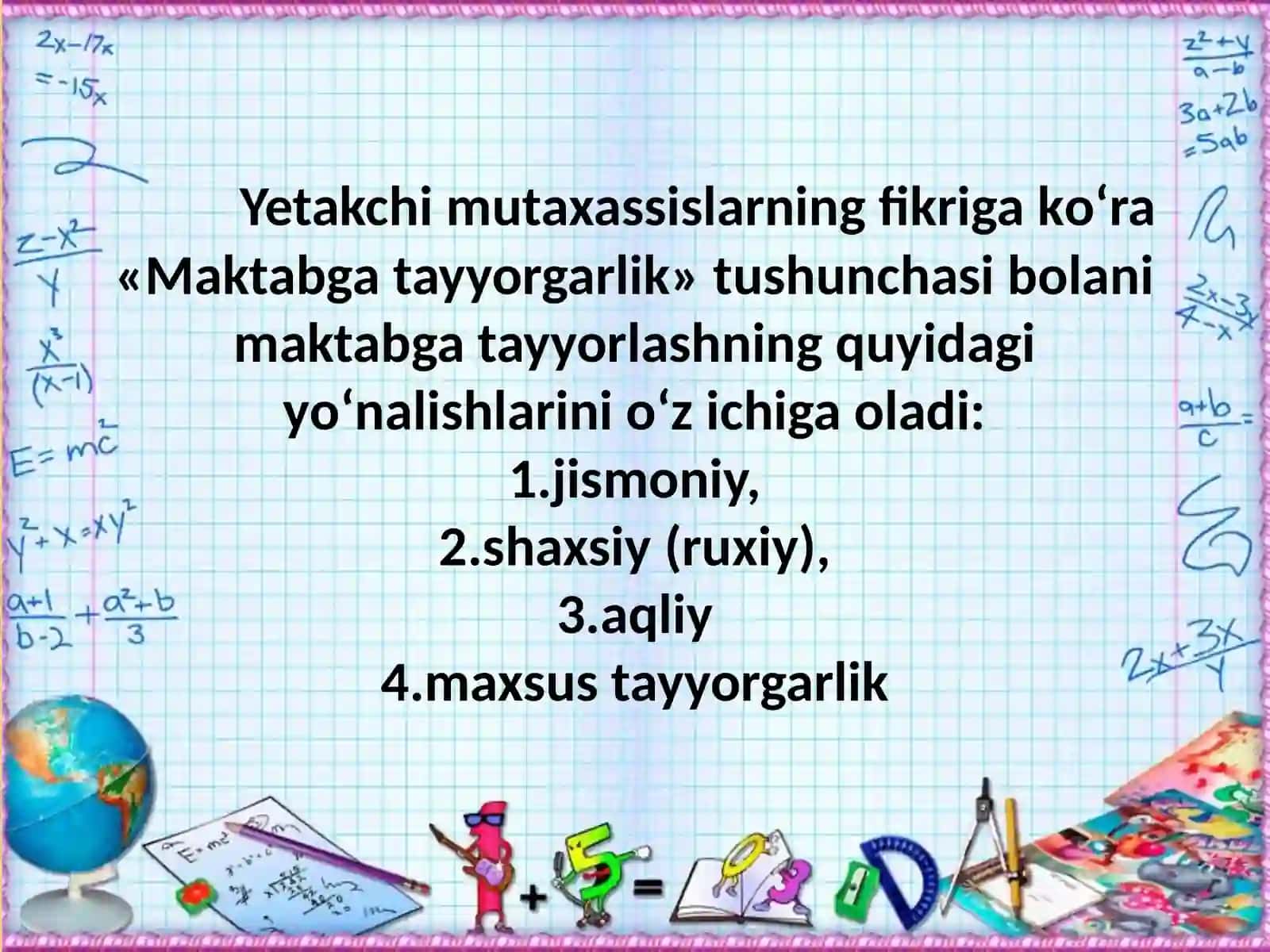 Geometrik shakilar ko'rinishidagi ma'lumotlar 4