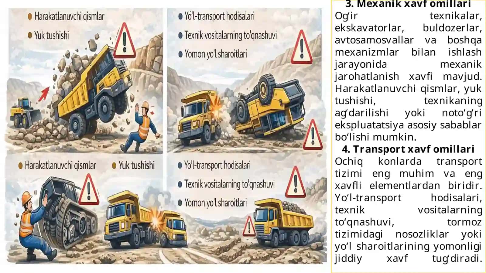 Ochiq konlarda xavfsizlik me’yorlari 4