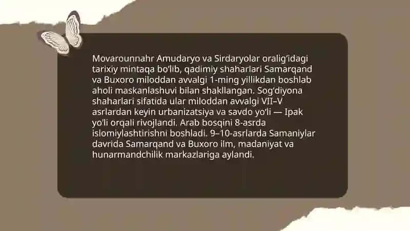 Oʻzbekiston tarixi 4