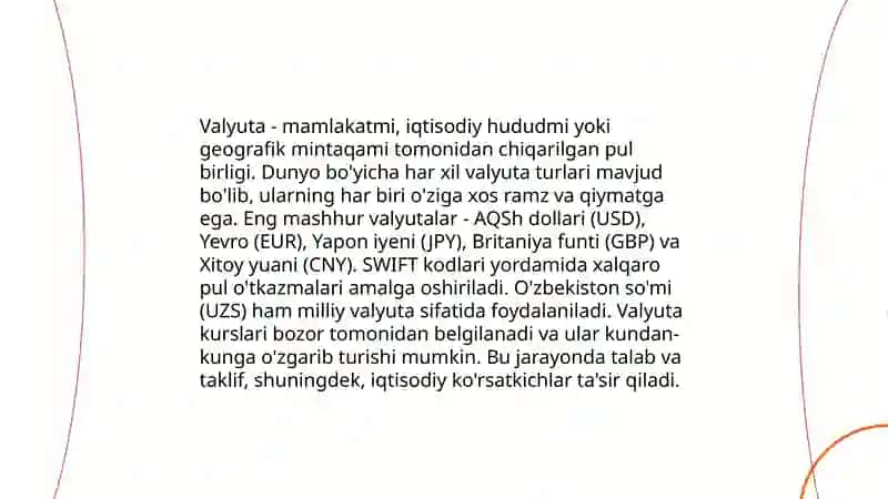 Pulning o'ziga xos xususiyatlari 4