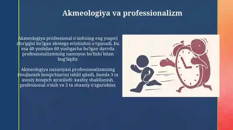 Professionalizm "akme" ning turi sifatida 4