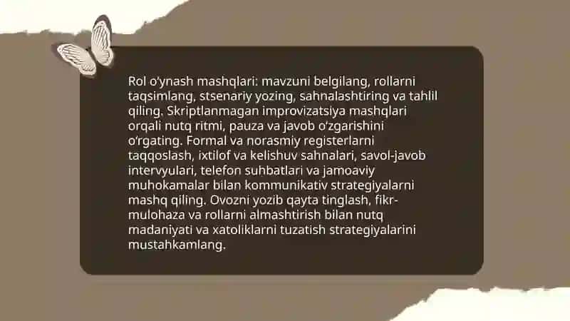 O‘zbek tili nutq uslublarini amaliy mashqlarda o‘rganish 4