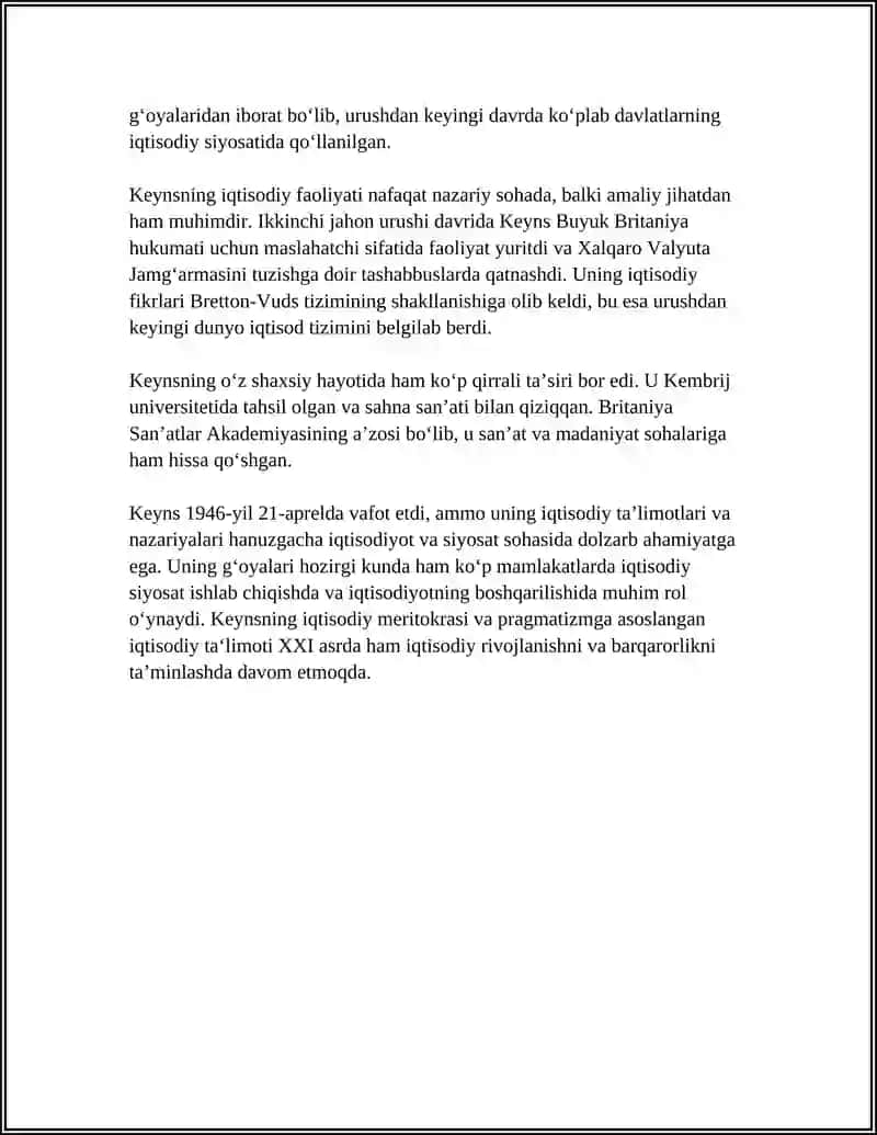 KEYNIS VA KEYNISCHILIK TALIMOTI 4