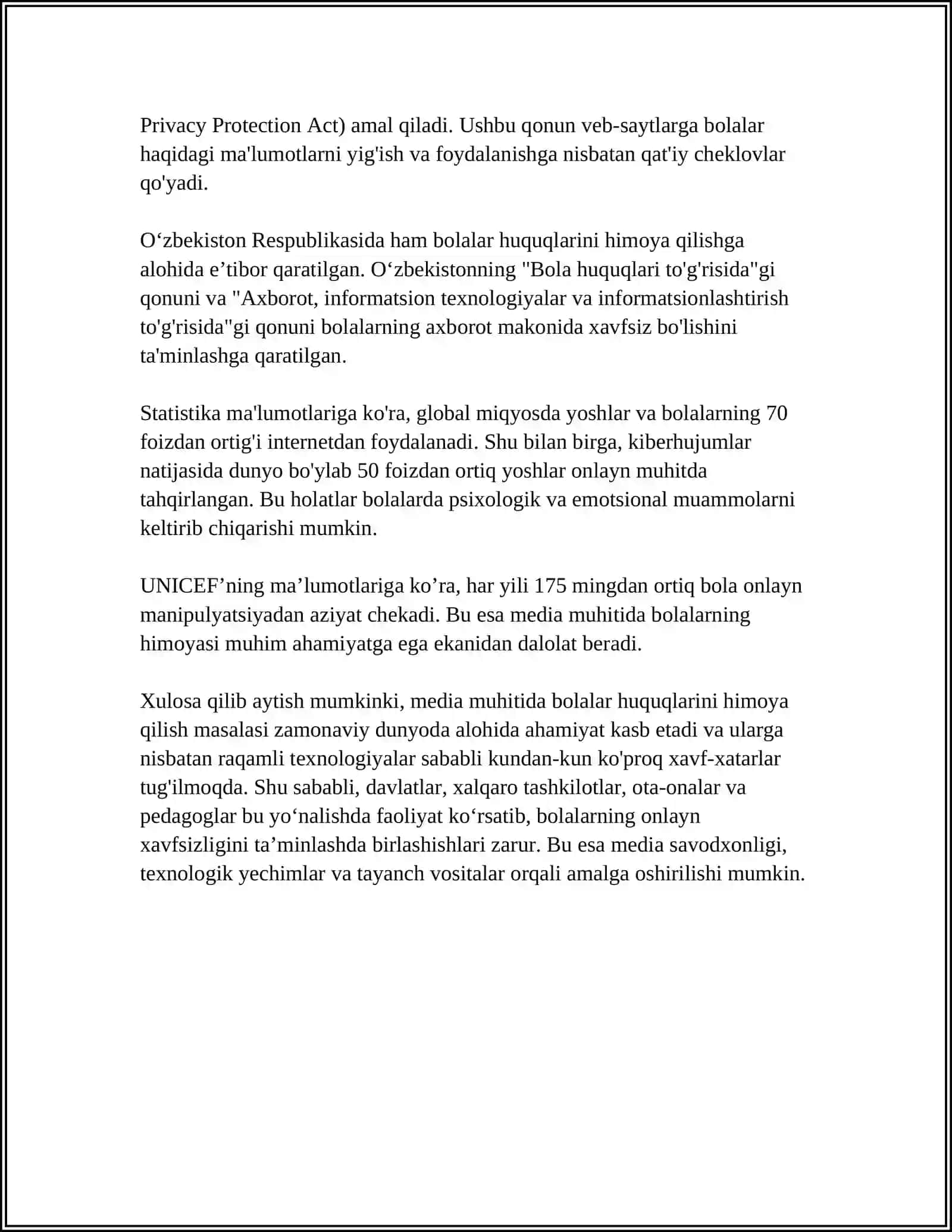 MEDIA MUHITIDA BOLA HUQUQLARI 4