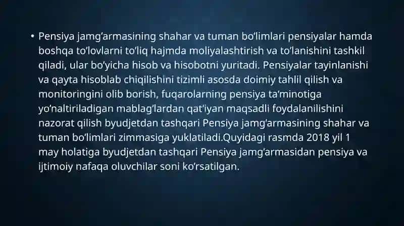 Pensiya jamg'armasi moliyaviy resurslarini boshqarish va moliyaviy barqarorligini ta'minlash 4