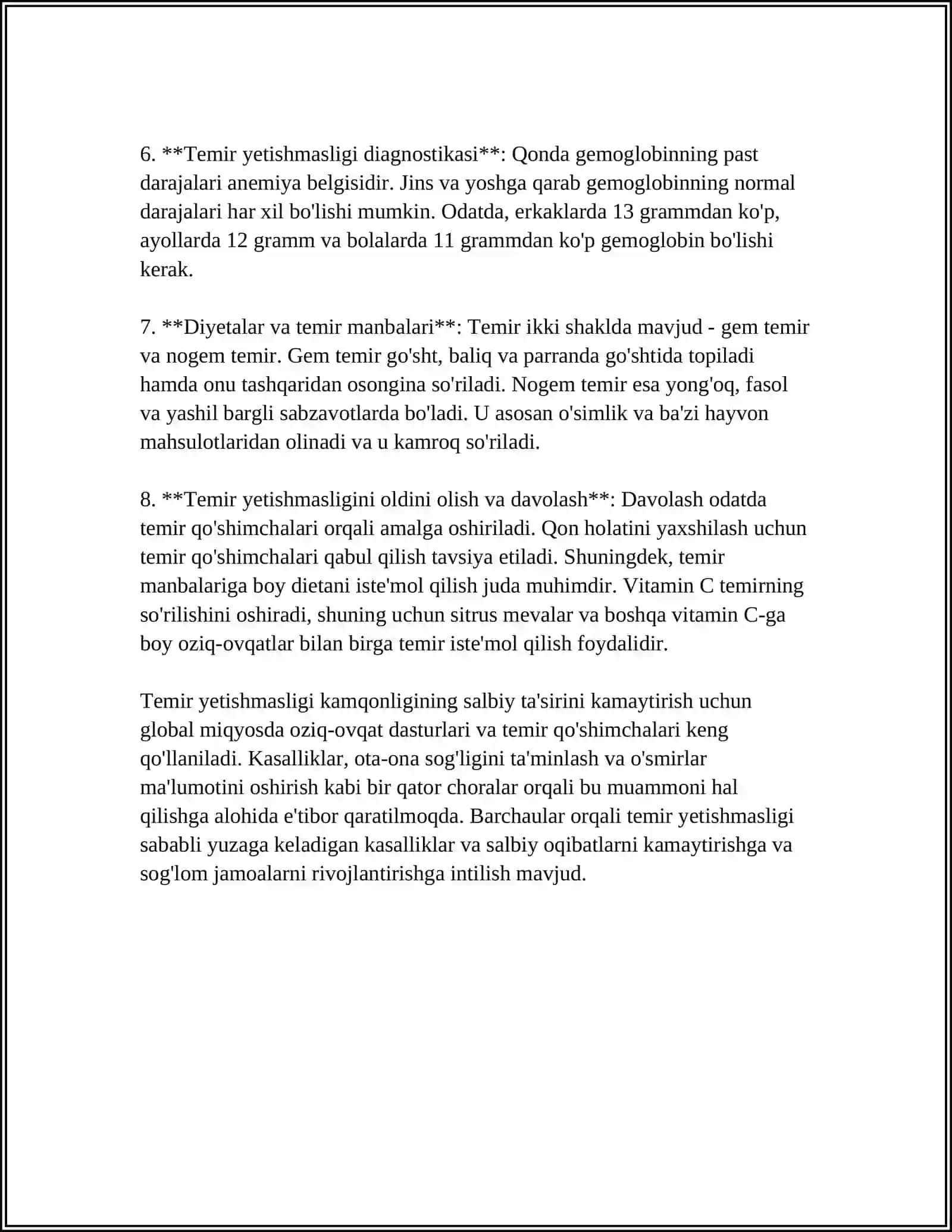 MIKROELEMENTLARNING YETISHMASLIGI TUFAYLI KELIB CHIQADIGAN KASALLIKLAR VA ULARNING PRAFILAKTIKASI 4