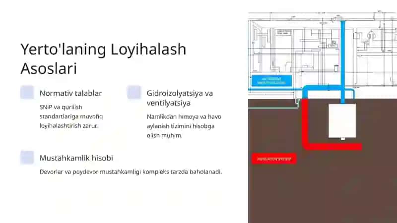 Turar joy binolarni loyihalashda yertulalar va texnik kanallar yechimlari 4