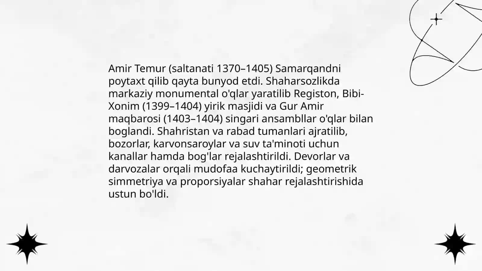 Amir Temur davrida memorchilik sanati 4