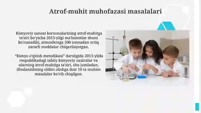 Kimyo ta'limining ekologik jihatlari 4