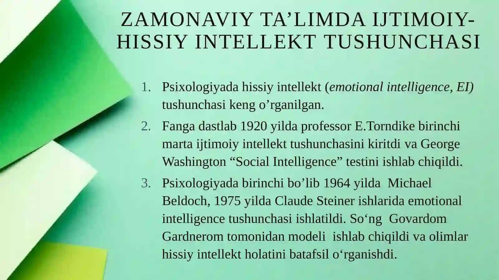 Zamonaviy ta’limda ijtimoiy-hissiy intellektning tutgan o‘rni 4