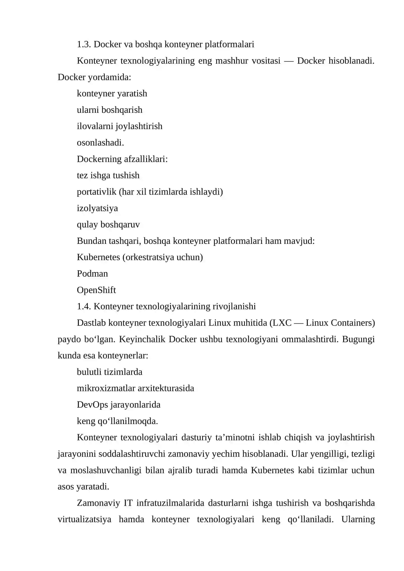 KUBERNETS-KONTEYNERLARNI ORKESTRATSIYA QILISH TIZIMI SIFATIDA 4