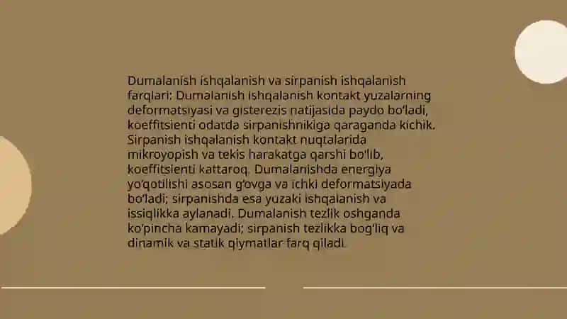 Dumalanish ishqalanish 4