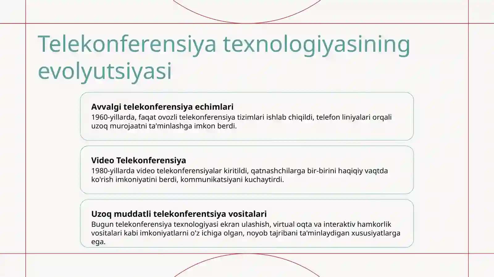 Elektron pochta va telekonferentsiyalar 4