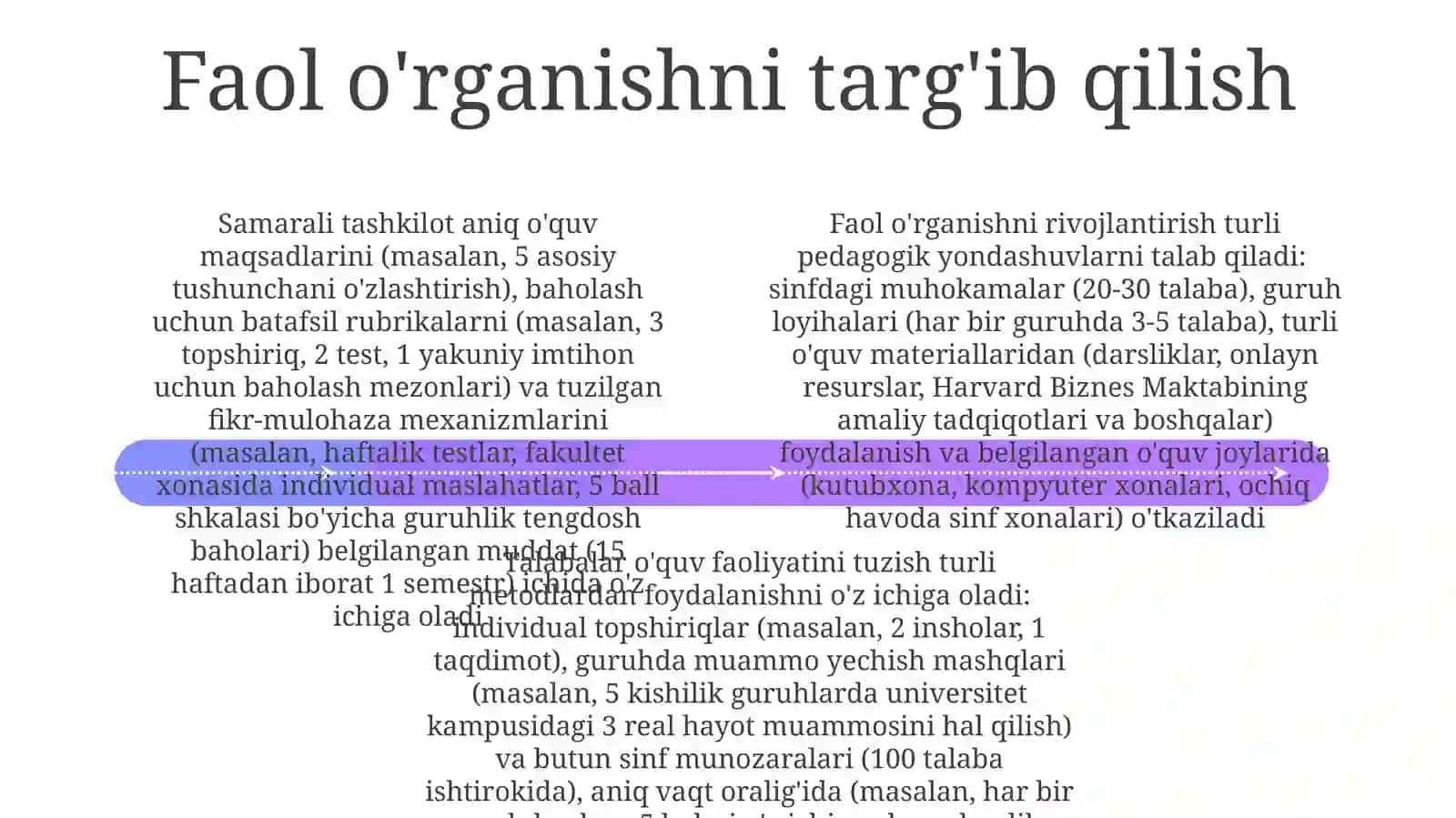 Darsda o'quvchilar o'quv faoliyatini ommaviy, guruhli va kattartibda tashkil etish 4