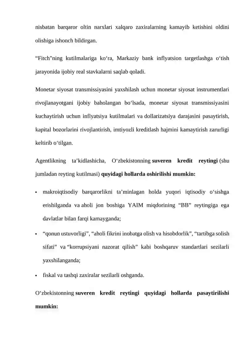 Mamlakatda Barqaror Iqtisodiy O‘Sish Sur’atlari 4