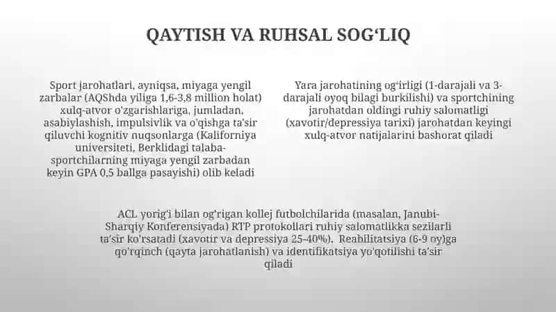 Sport jarohatlarining shaxs xulq-atvoriga ta'siri 4