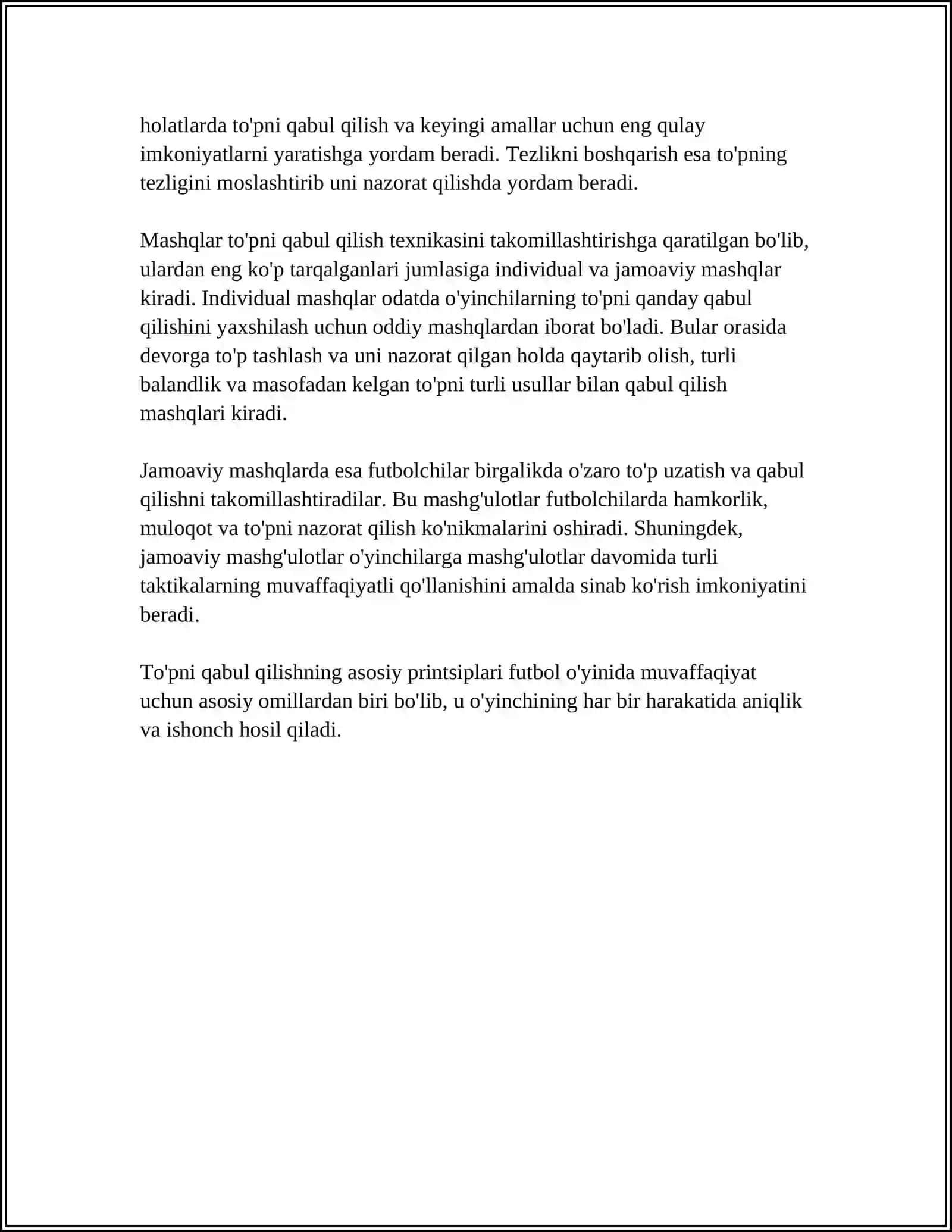 FUTBOLCHILARDA TO'PNI BOSHQARISH TEXNIKASI VA MASHQLARI 4