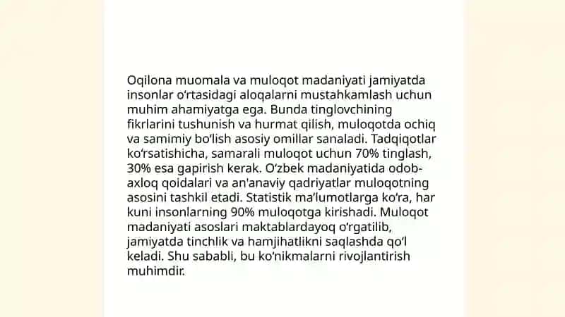 Go'zal xulqning tarbiyasi 4