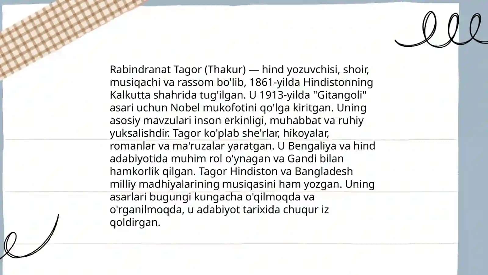 Thakur jahon ma'naviyatining yetakchi vakili 4