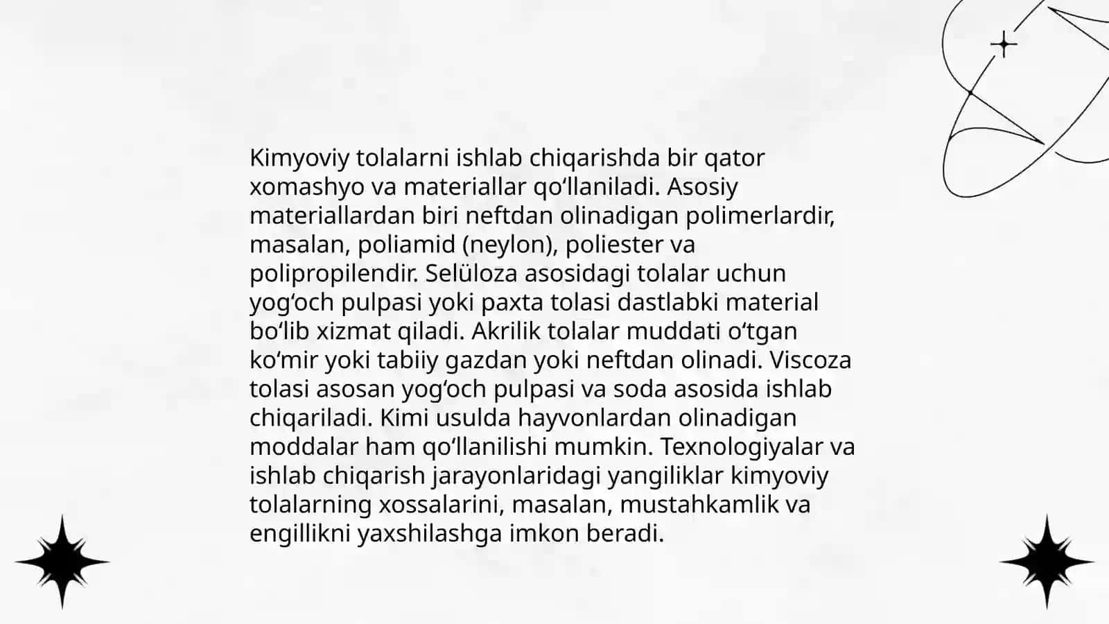 Quruq usulda kimyoviy tola olish texnologiyasi va jihozlari 4