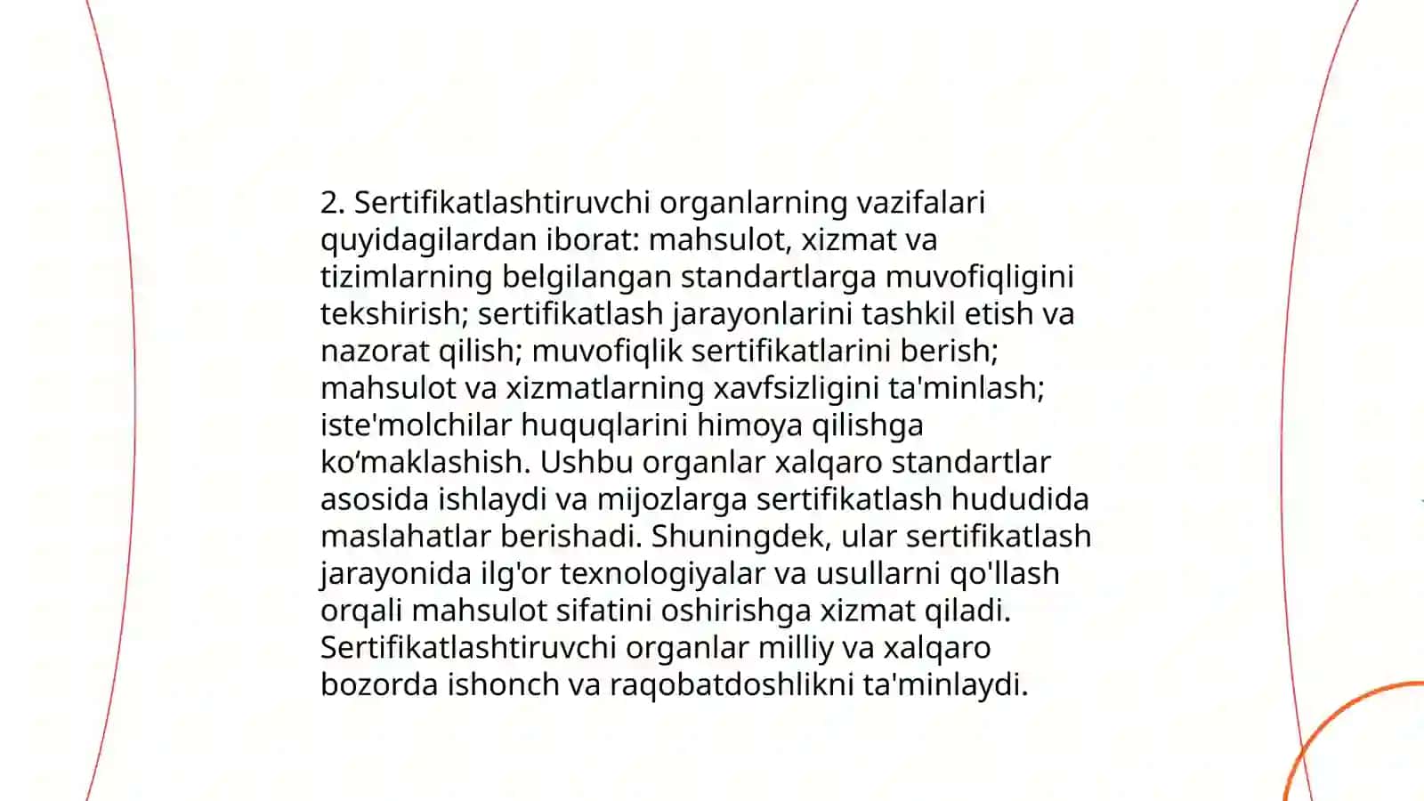 Sertifikatlashtirish tizimida qatnashuvchi idoralar mas’uliyati 4