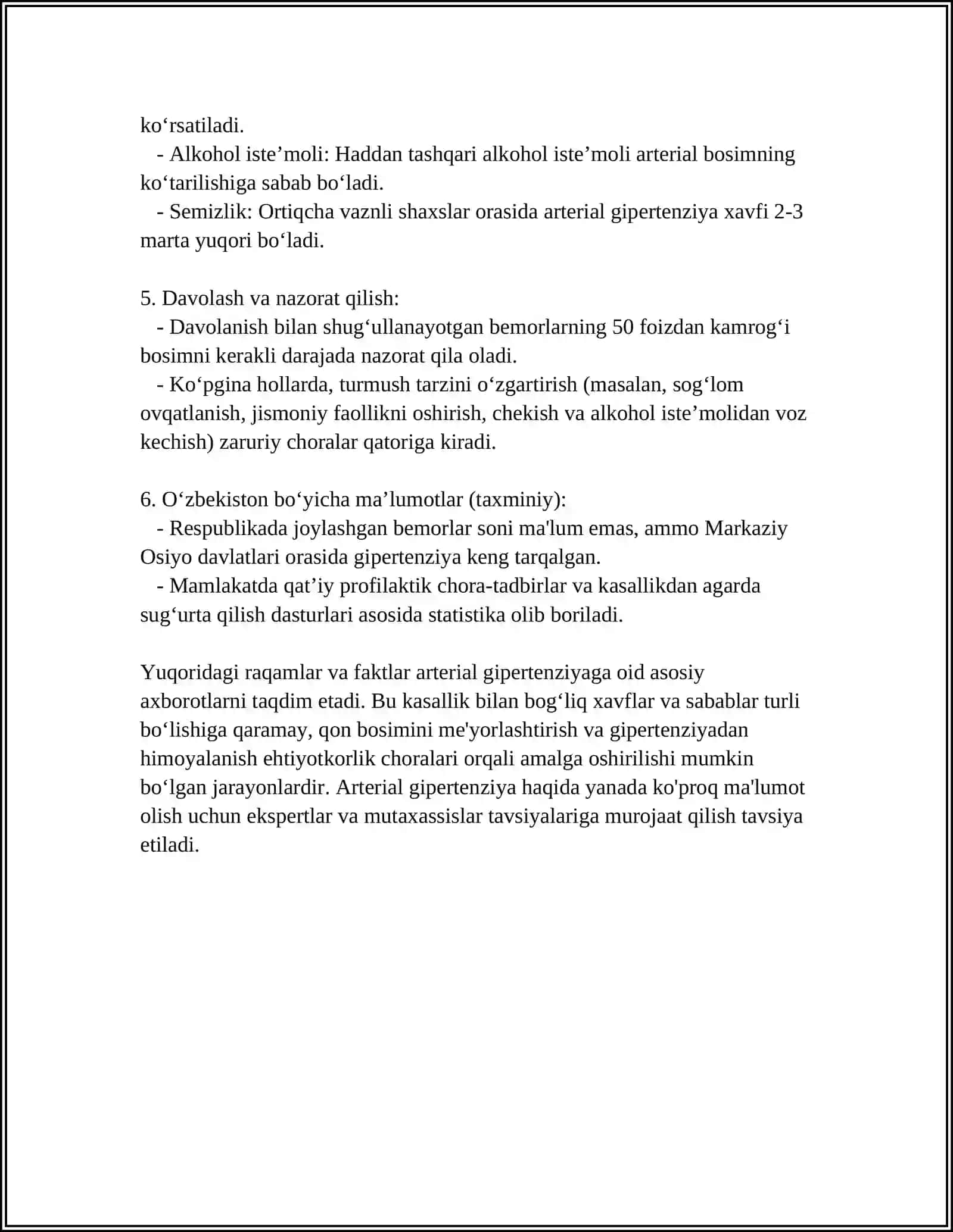 ARTERIAL GAPERTINZIYA 4