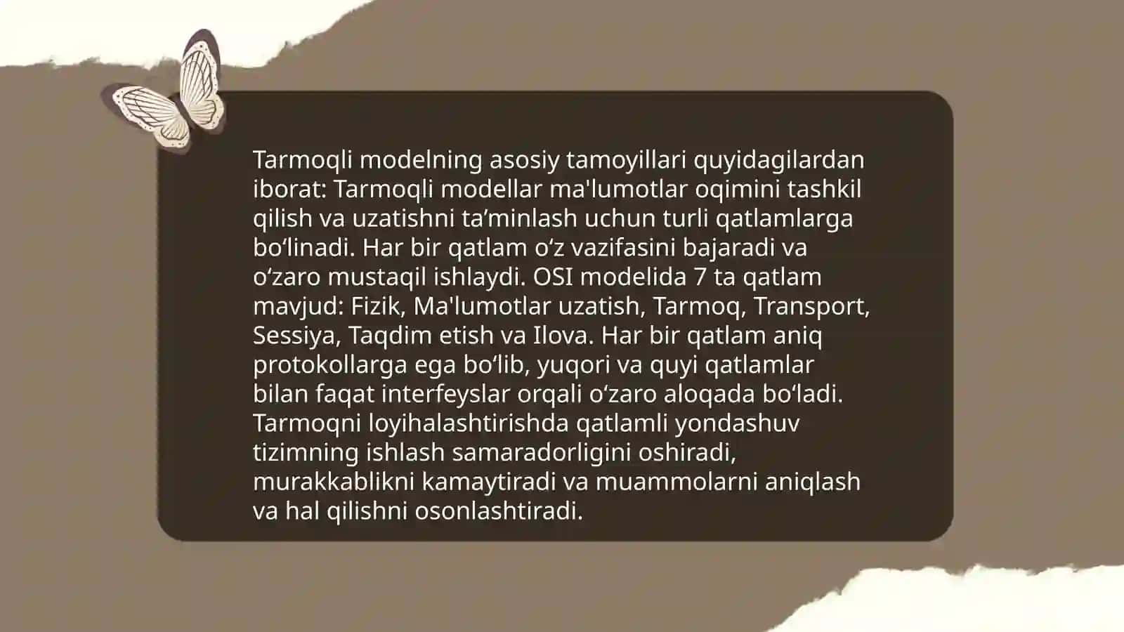 Tarmoqli model.Kalendar reja grafikni tuzish 4