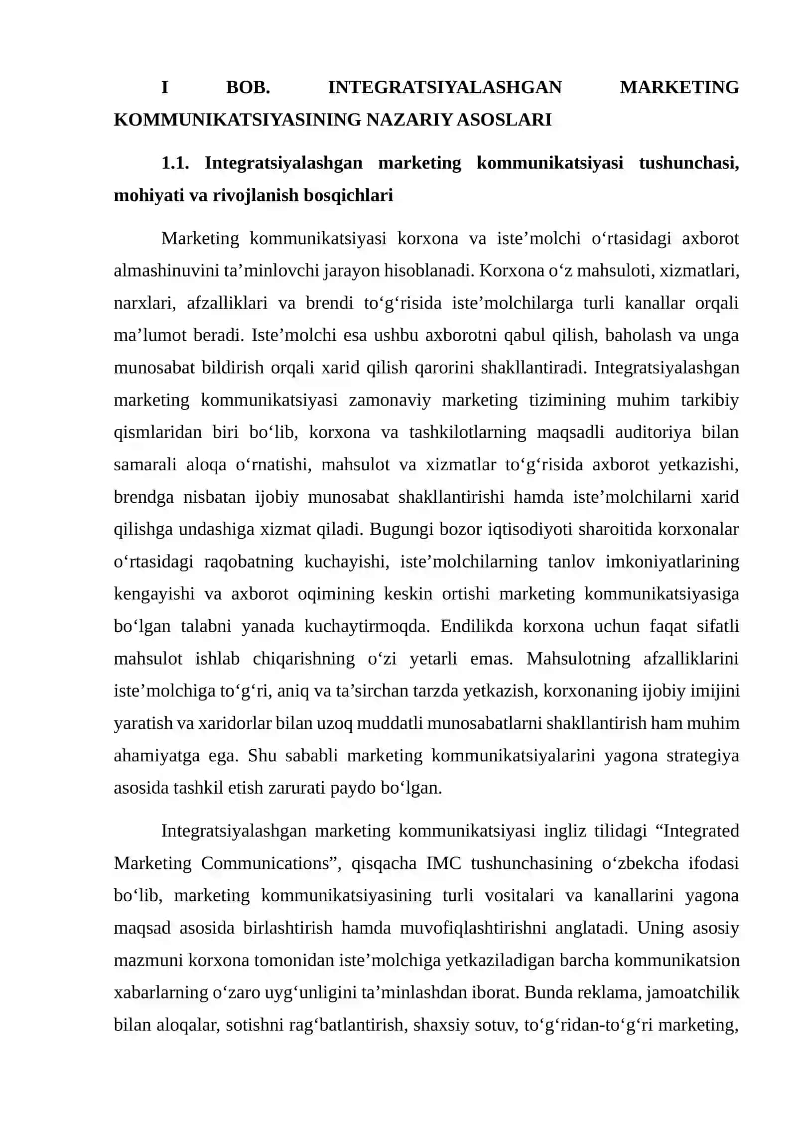 INTEGRATSIYALASHGAN MARKETING KOMMUNIKATSIYASI (IMC) STRATEGIYASI 4