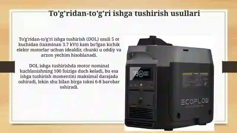 Elektr mashinalarining ishga tushurish usullari va qurilmalari 4