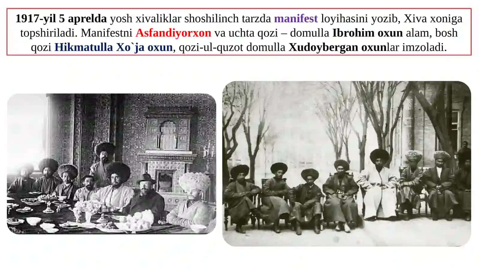 Xorazm va Buxoroda xonligi va amirligini yemirilishi 4