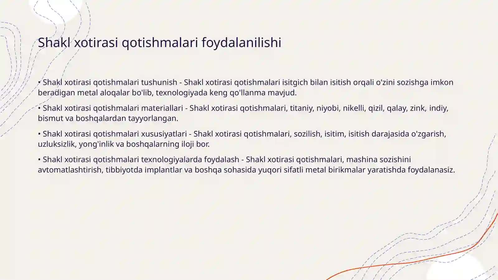 Aqlli materiallar va ularning qo'llanilishi 4