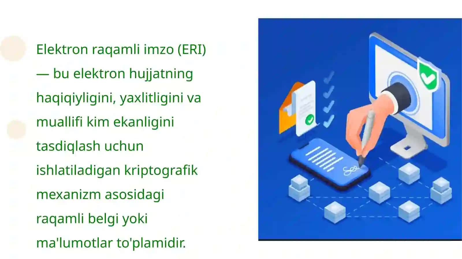 Elektron raqamli imzo va uning zamonaviy turlari 4