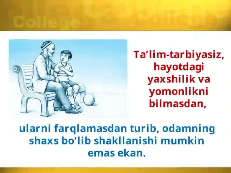 Shaxs tarbiyasi 4