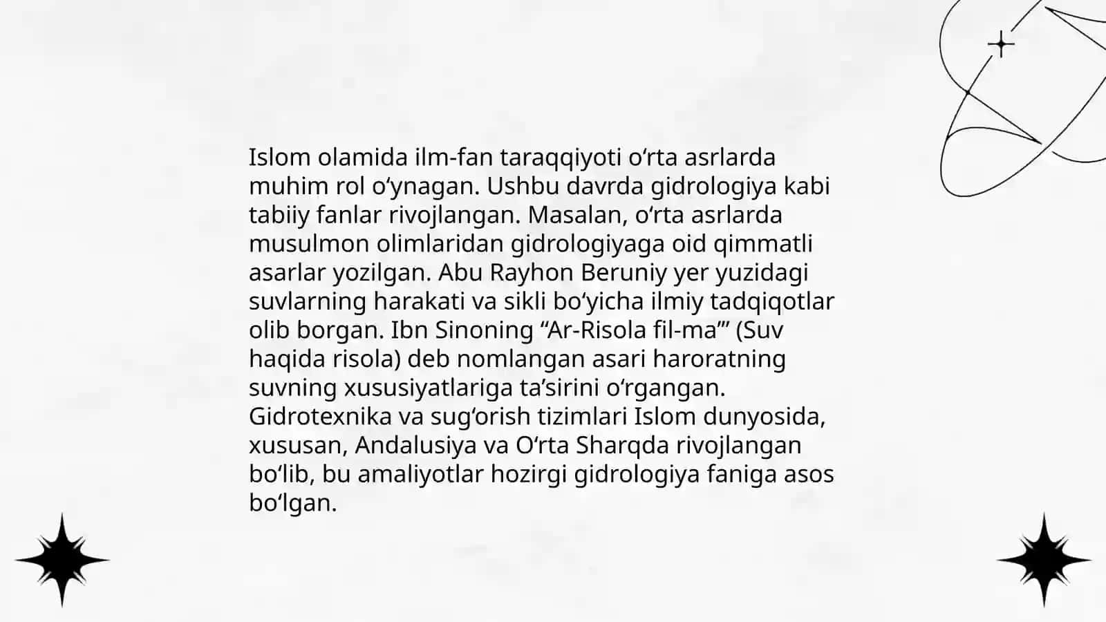 Oʻrta Osiyoda gidralogiya va metearalogiyaning rivojlanish tarixi 4
