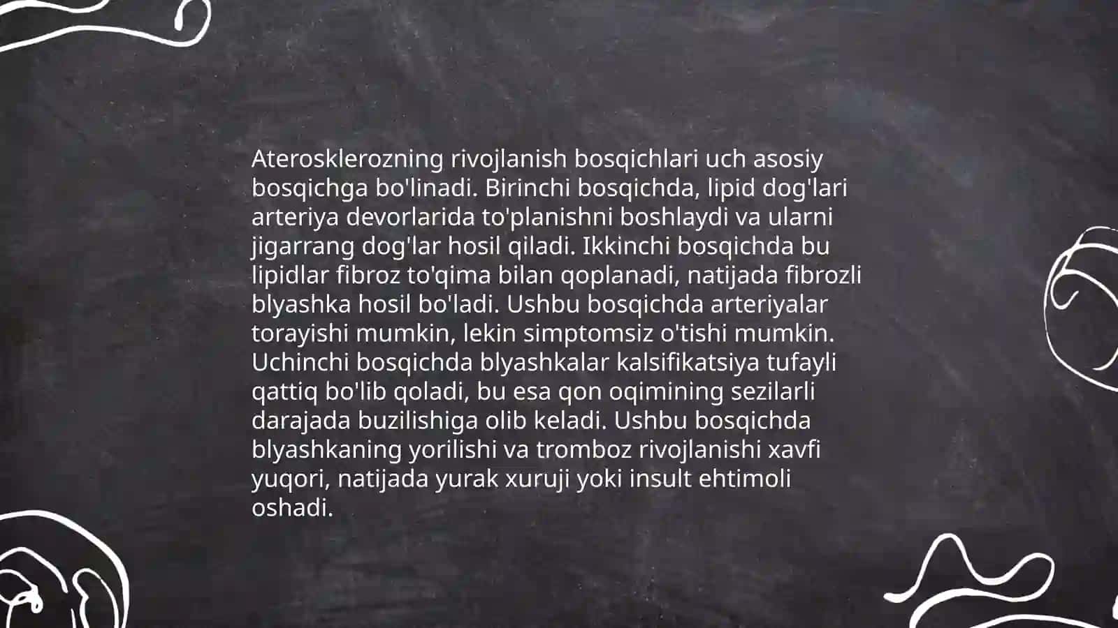 Ateroskleroz kasalligi haqida 4