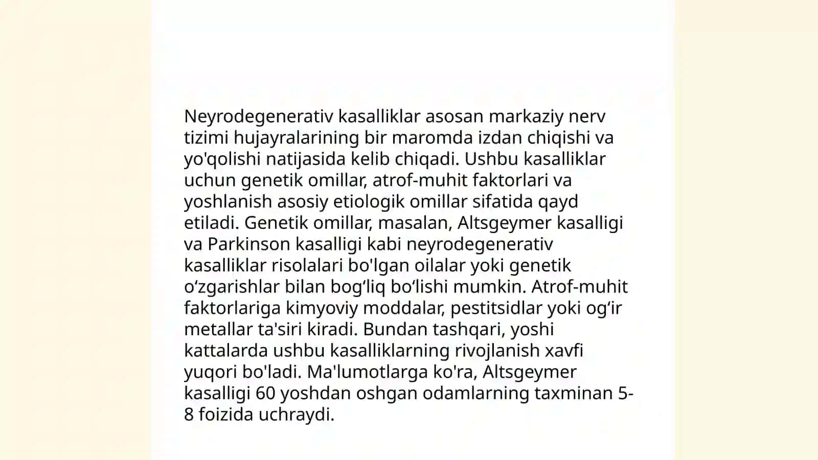 Neyrodegenerativ kasalliklar 4