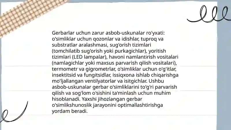 Gerbariy tayyorlash va tayyorlash usullari 4