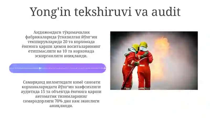 Zamonaviy Texnologiyalarda Yong'in Xavfsizligi 4