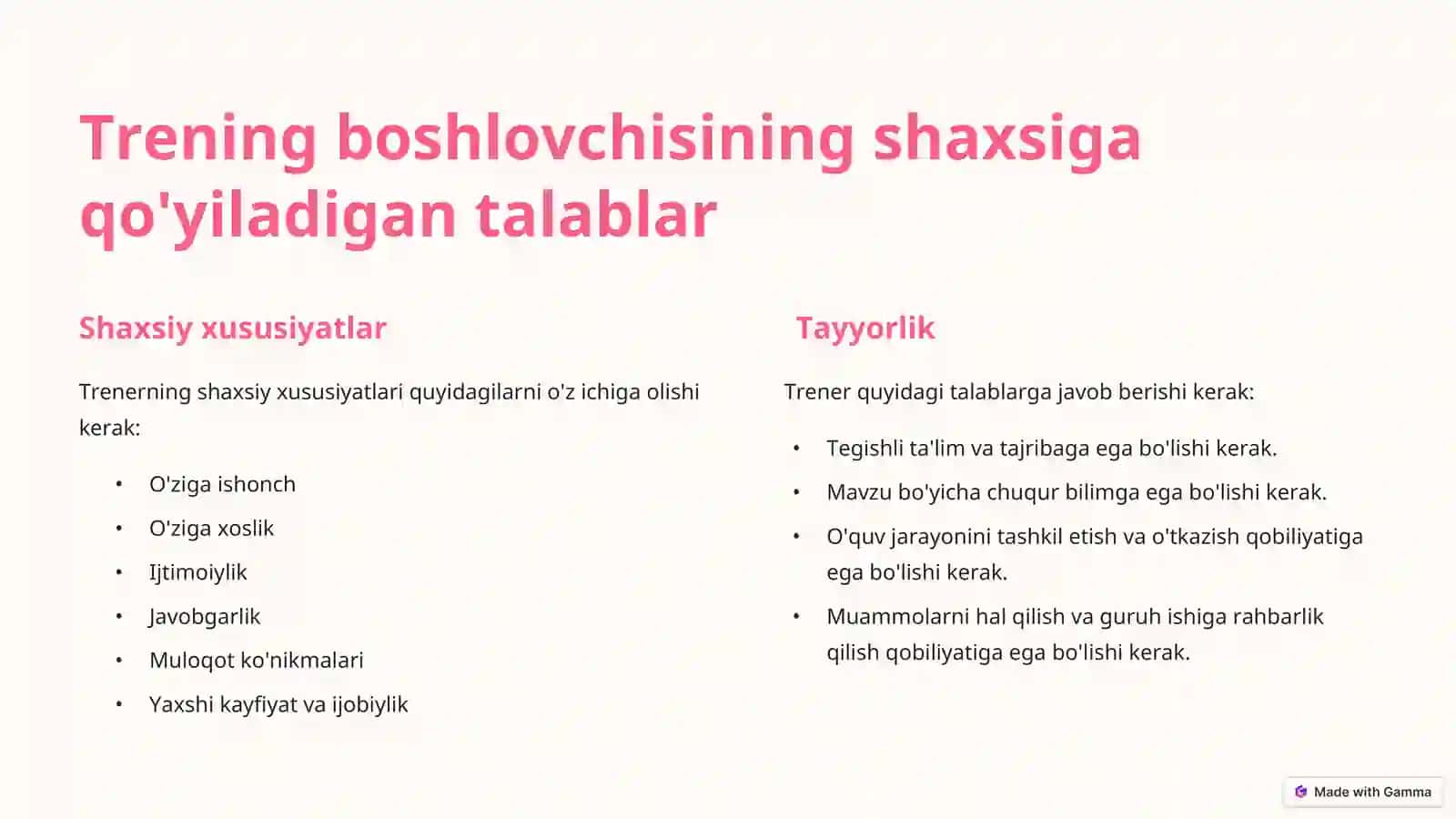 TRENERNING SHAXSI VA KVALIFIKATSIYASI 4