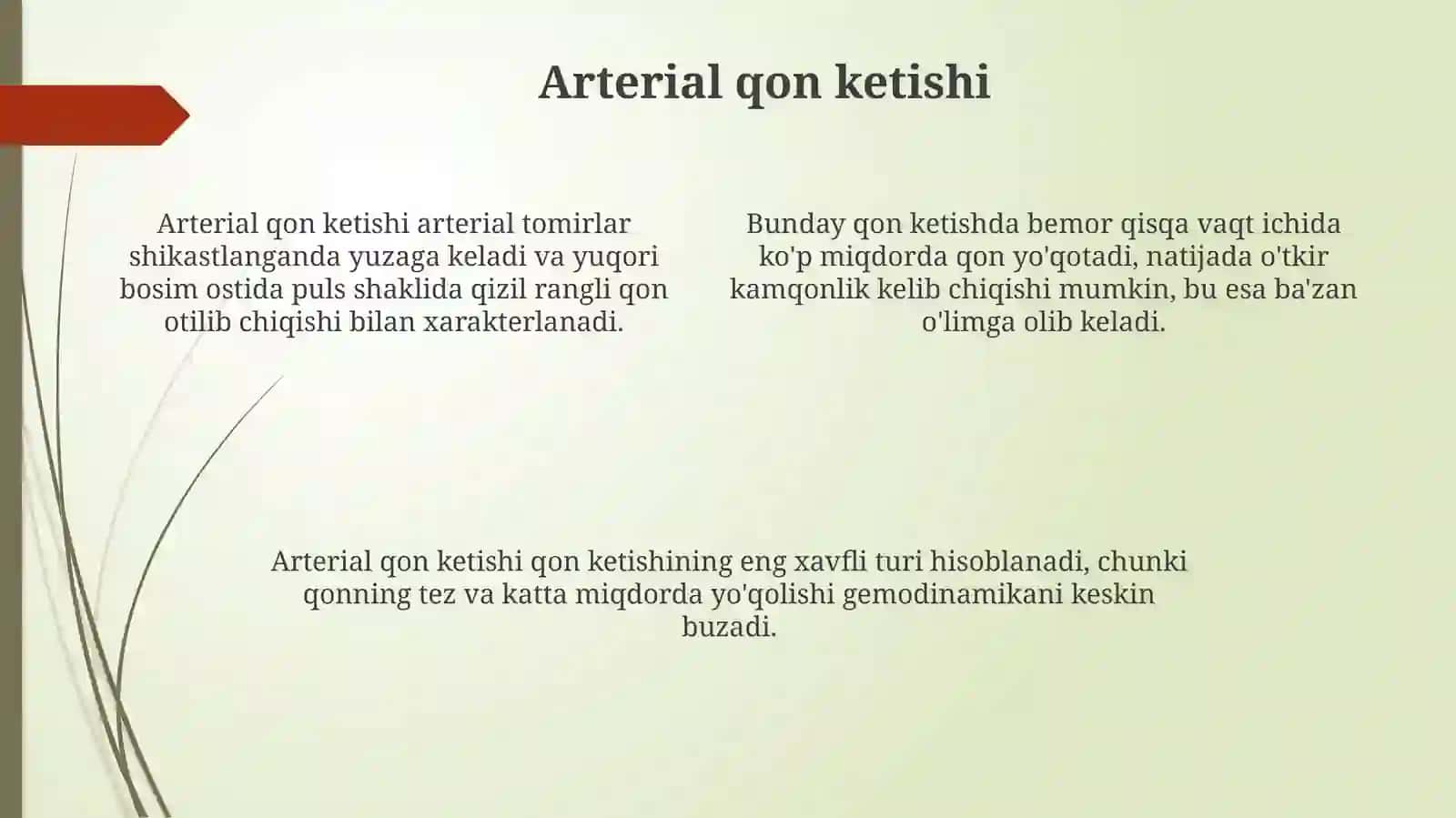 Qon ketishi sindromi 4