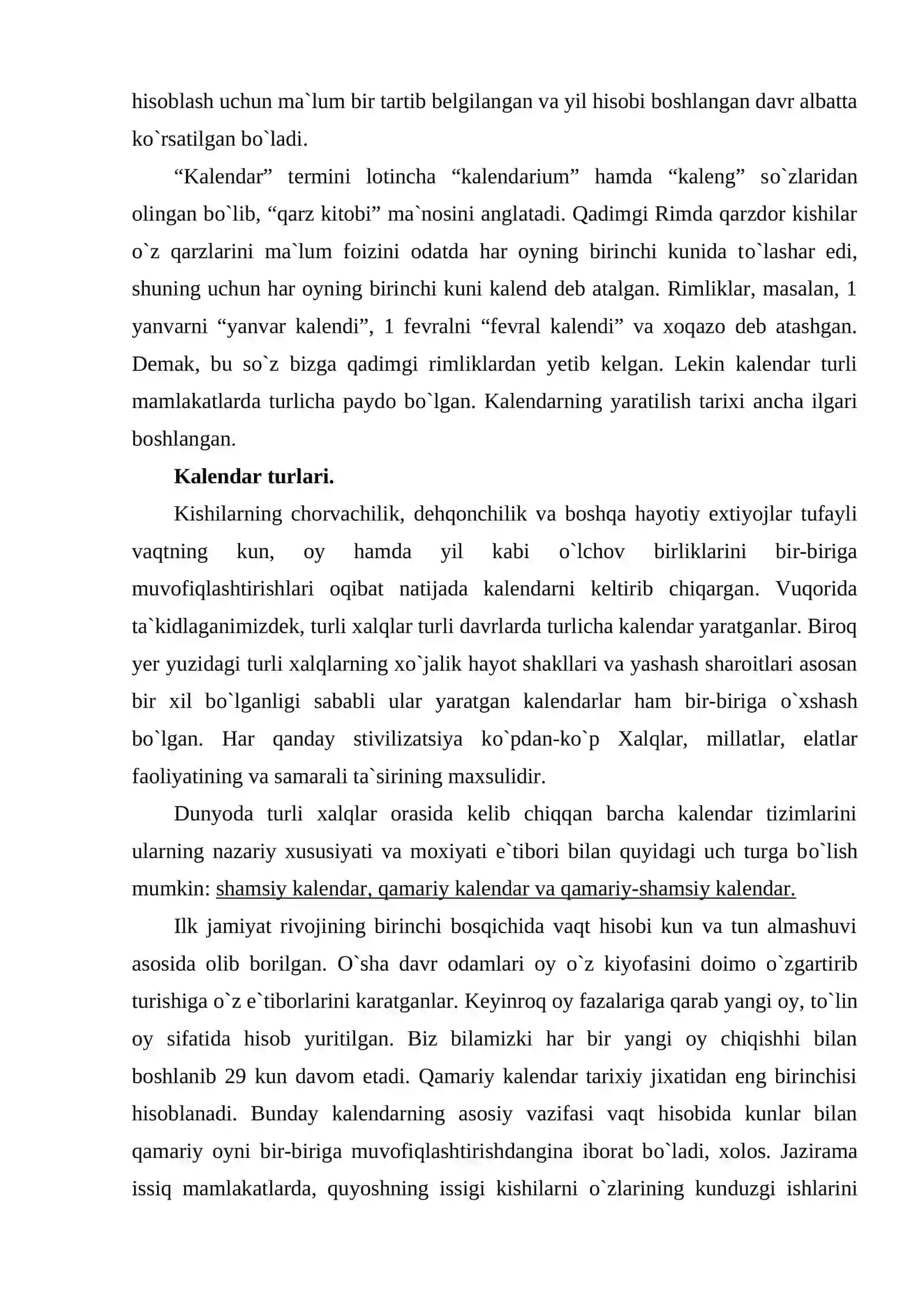 Kalendar va uning tarixi 4