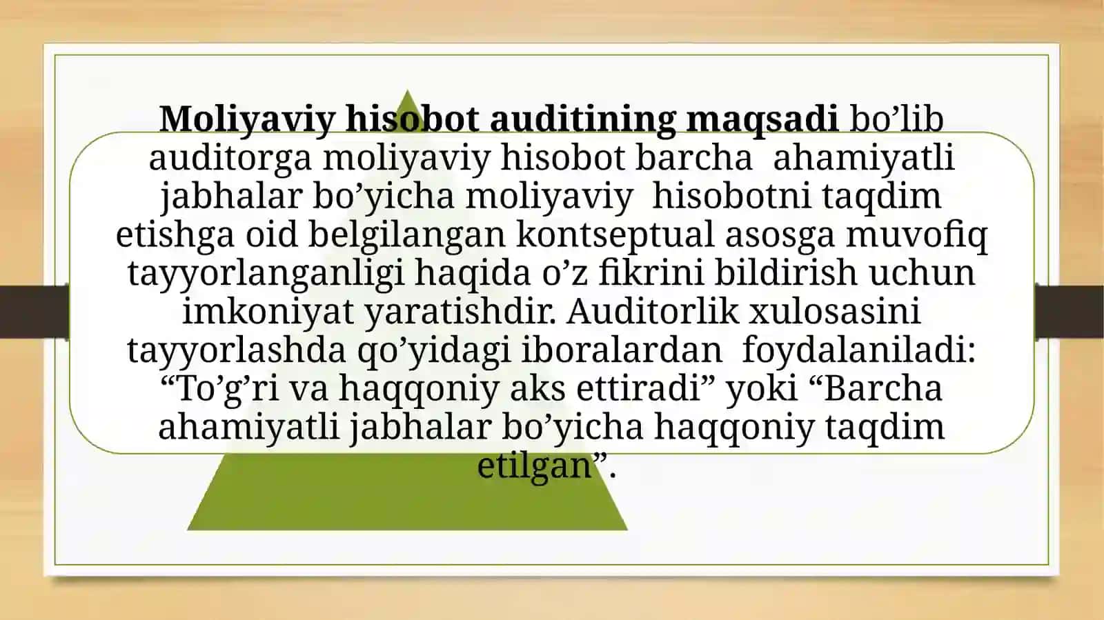 AUDIT XALQARO STANDARTLARI ASOSIDA AUDITNI TASHKIL QILISH 4